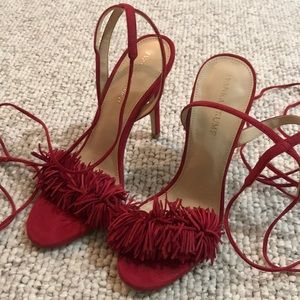 Ivanka Trump - Fringe Laceup Heels